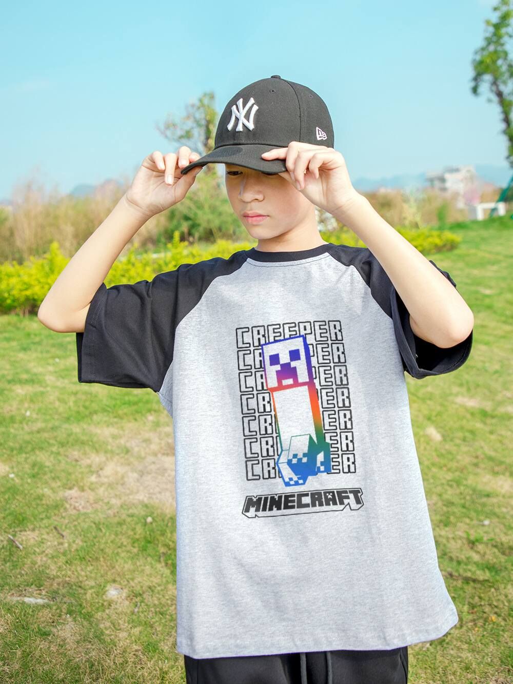 日系麥塊苦力怕撞袖系列