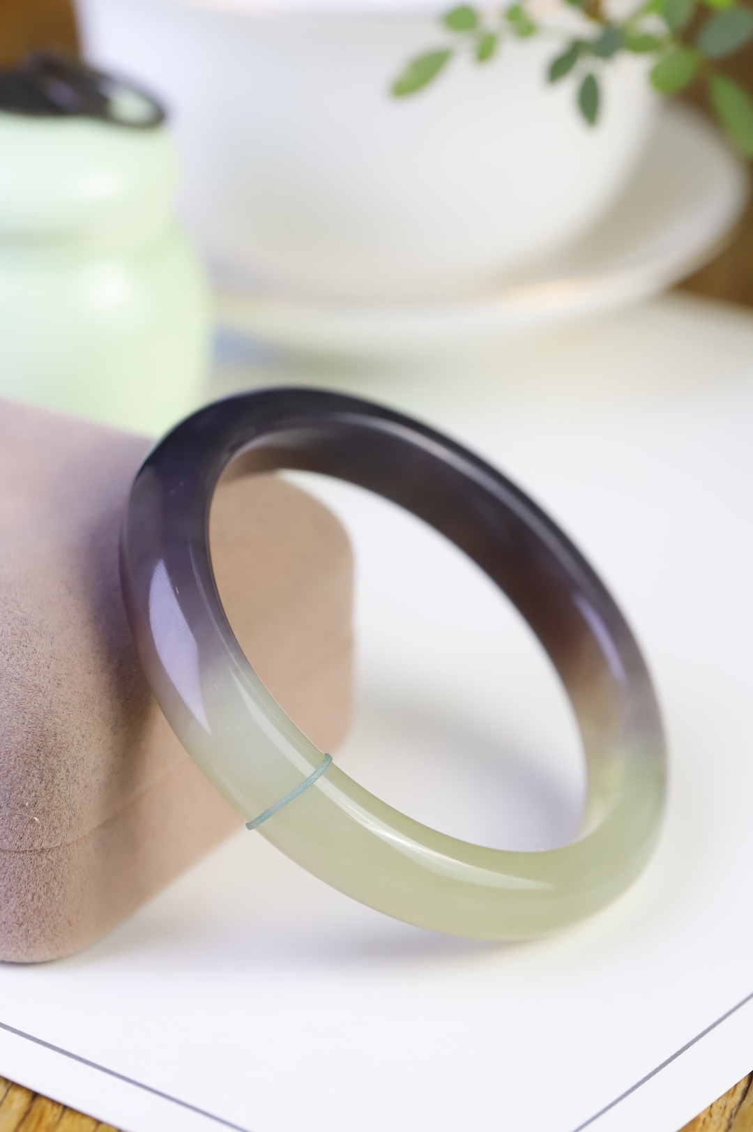 410125 53mm和田玉腕間柔情手鐲 (52-54)