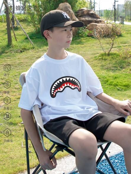 網眼運動鯊魚牙齒T