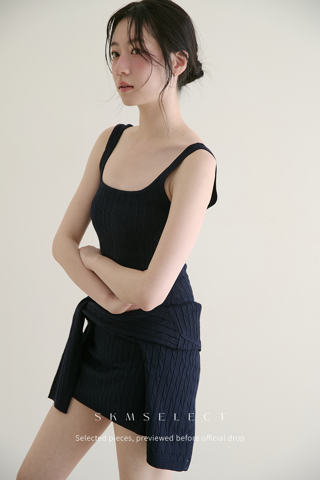 R.小千金麻花短洋裝-3色