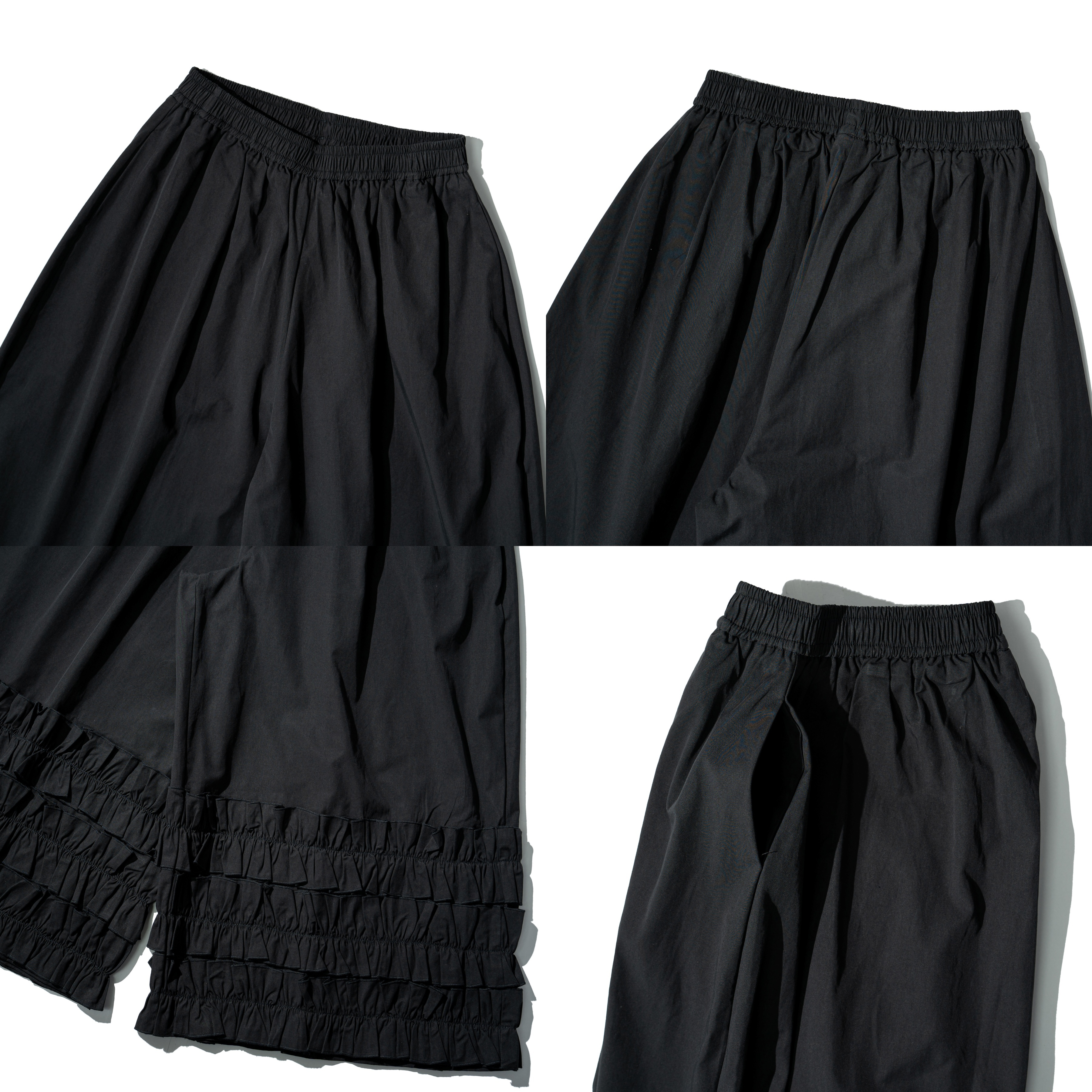 AGILITY MIAO Wide Ruffle Pants 寬版 花邊裙褲 [M-SK65]