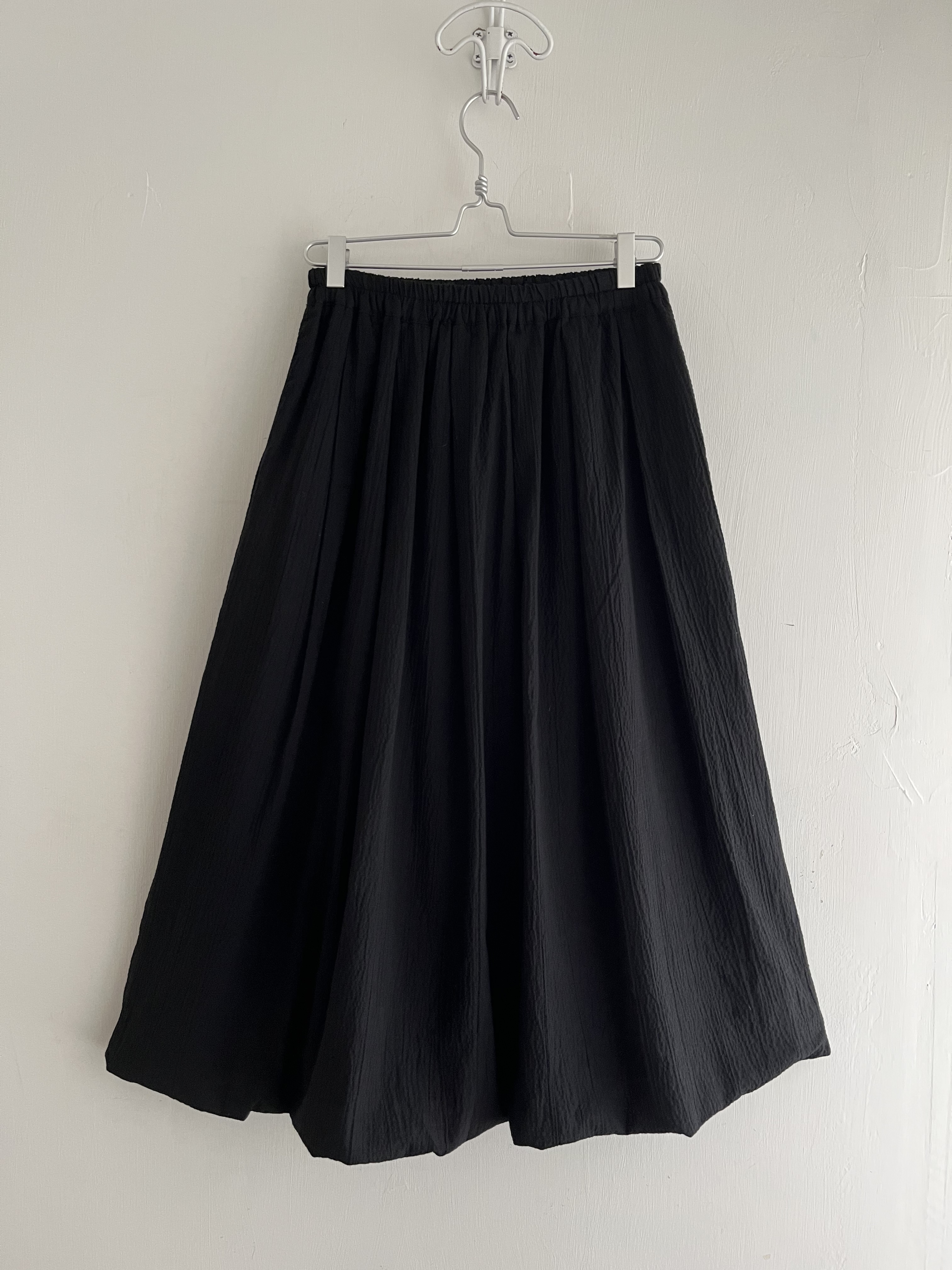 Cloud nine黑色皺皺布全橡筋裙