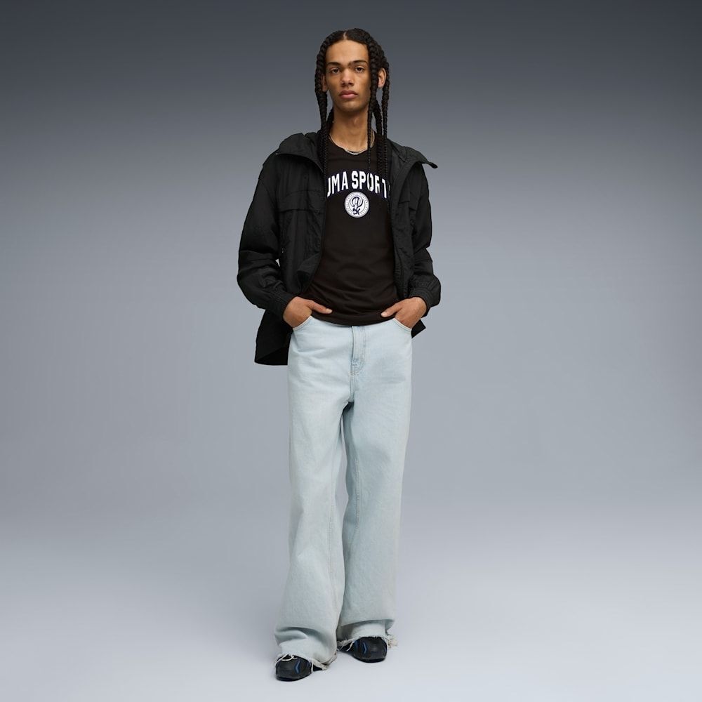 PUMA 短T 流行系列 SPORTS LEGACY 黑色 短袖 T恤 男 63210501