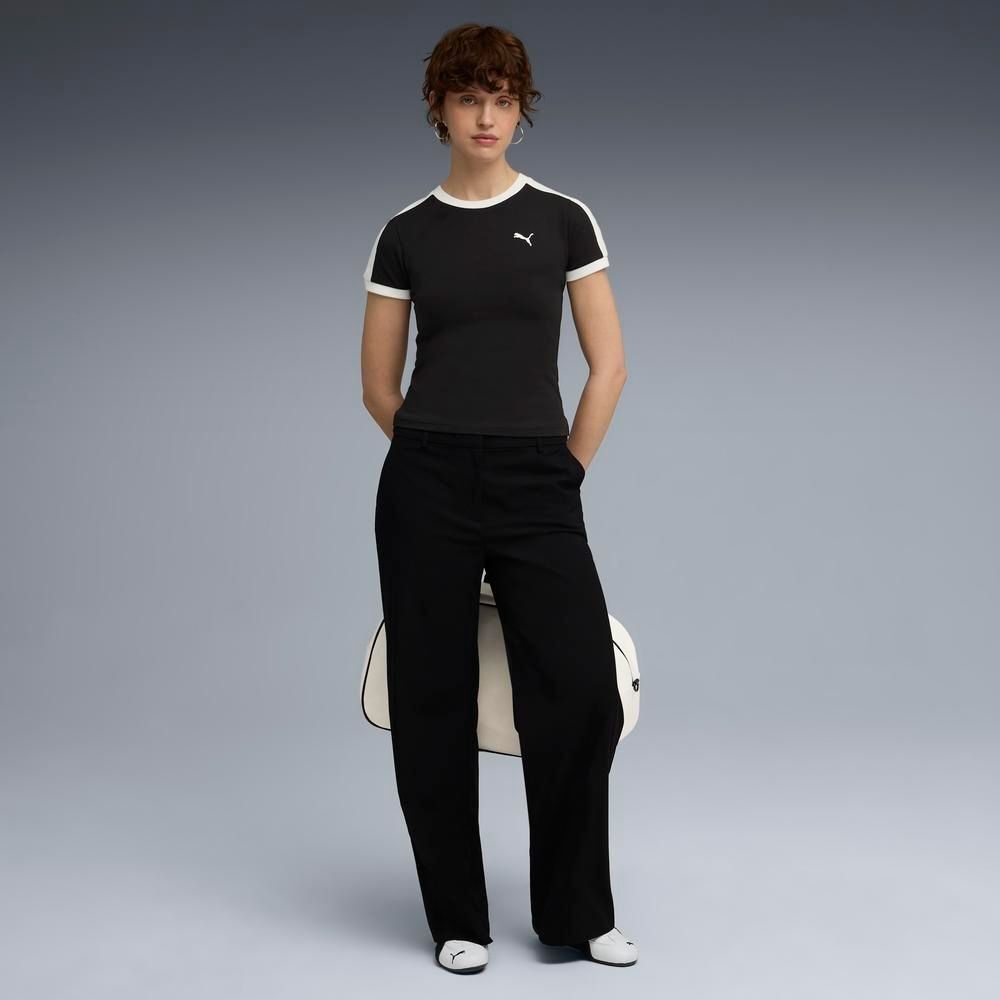 PUMA 短T 流行系列 T7 黑白 短袖 T恤 女 63212901