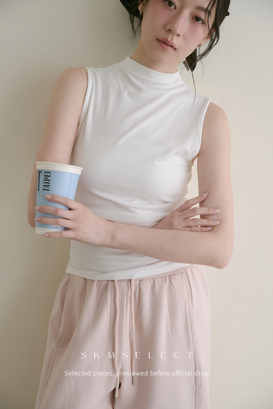 R.莫代爾微立領背心-4色