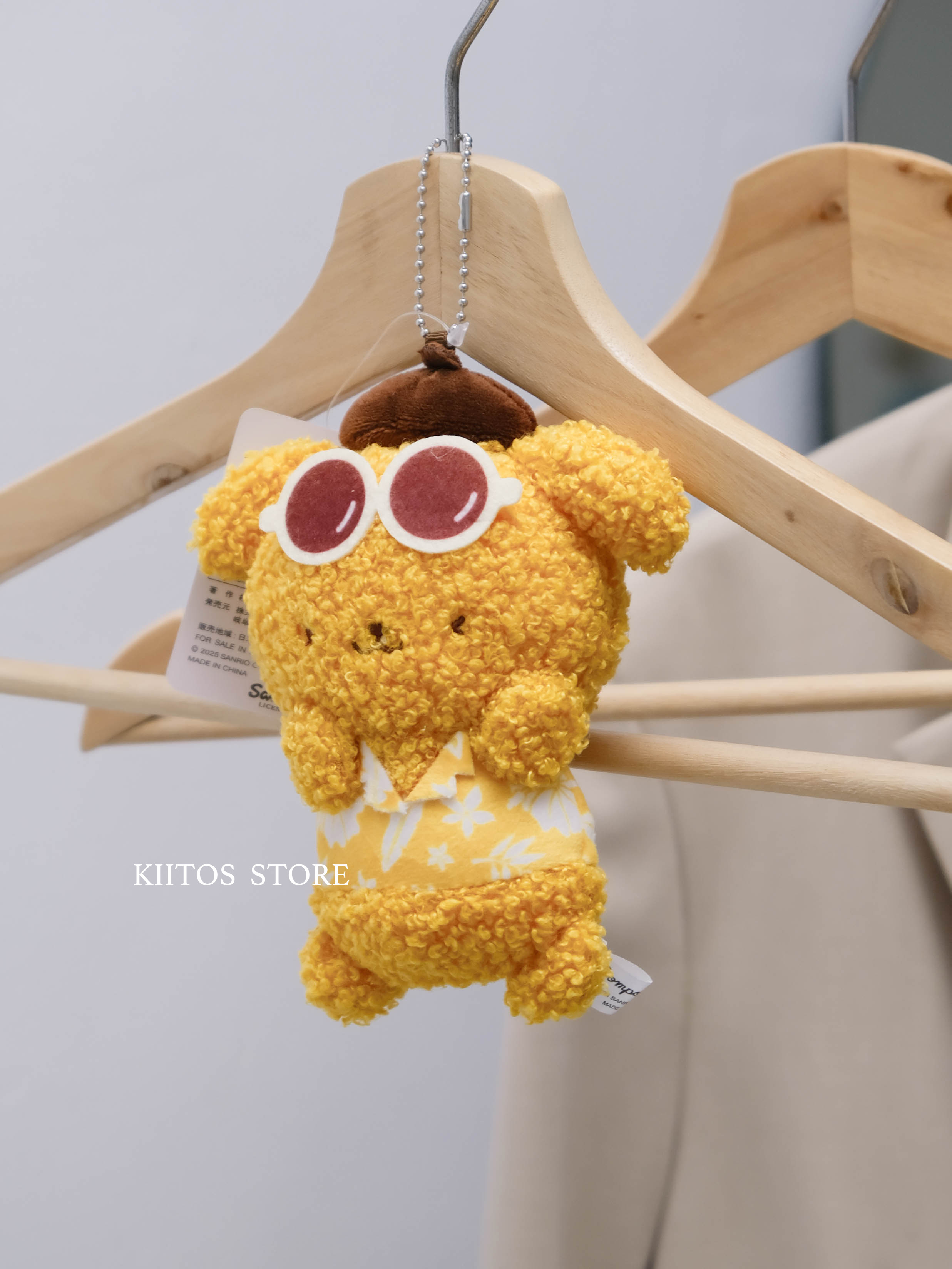 【現貨】SANRIO X AS KNOW AS PLUS 聯名 日本限定 三麗鷗 蓬鬆 捲毛 海邊系列 吊飾 布丁狗