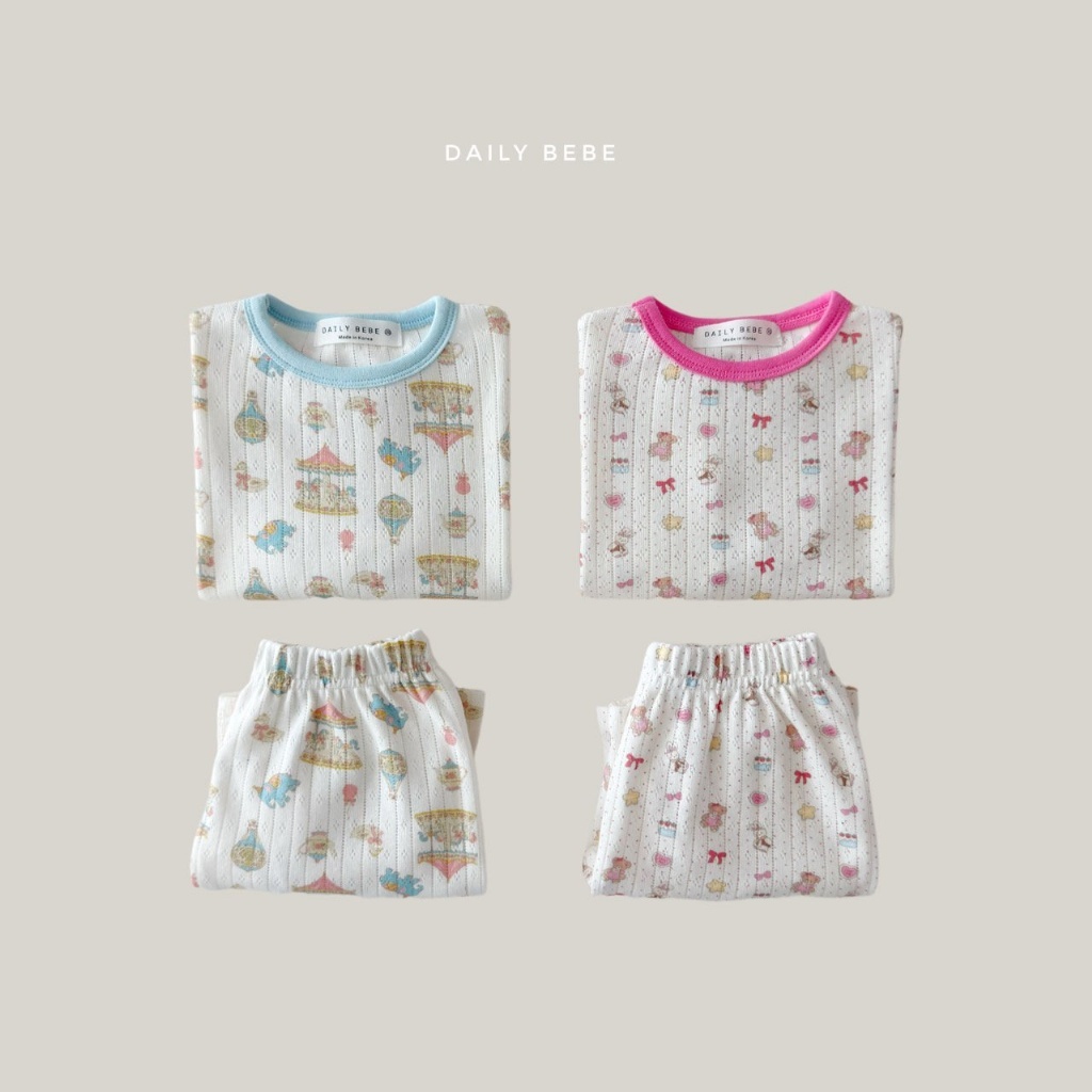 正韓夏Daily Bebe 兩色超軟透氣家居服