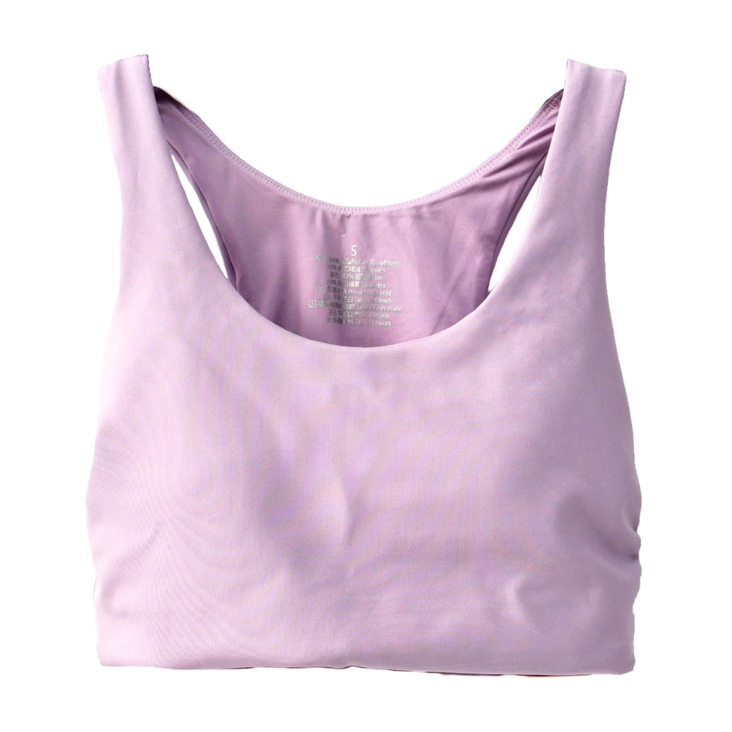 A&T石墨烯短版運動背心-玫瑰紫