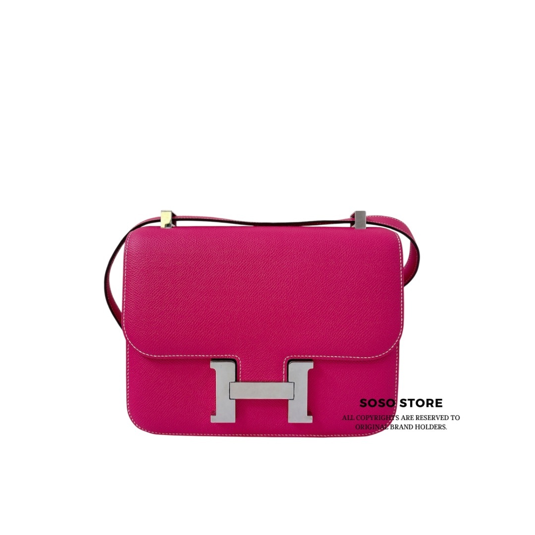 Hermès Roulis mini - Rose Pourpre / SHW