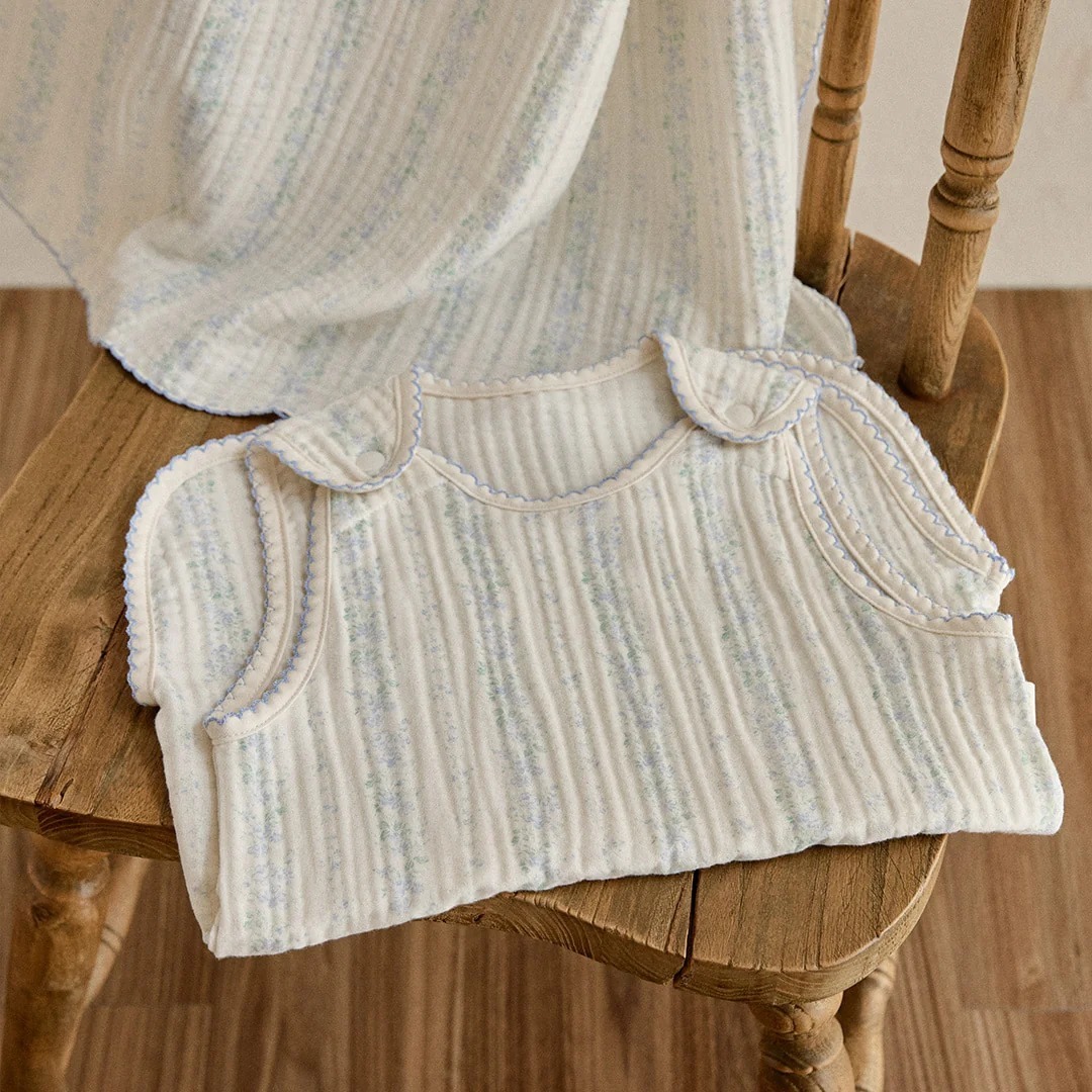 26S/S DTD Flora碎花溫馨系列-棉紗睡眠馬甲