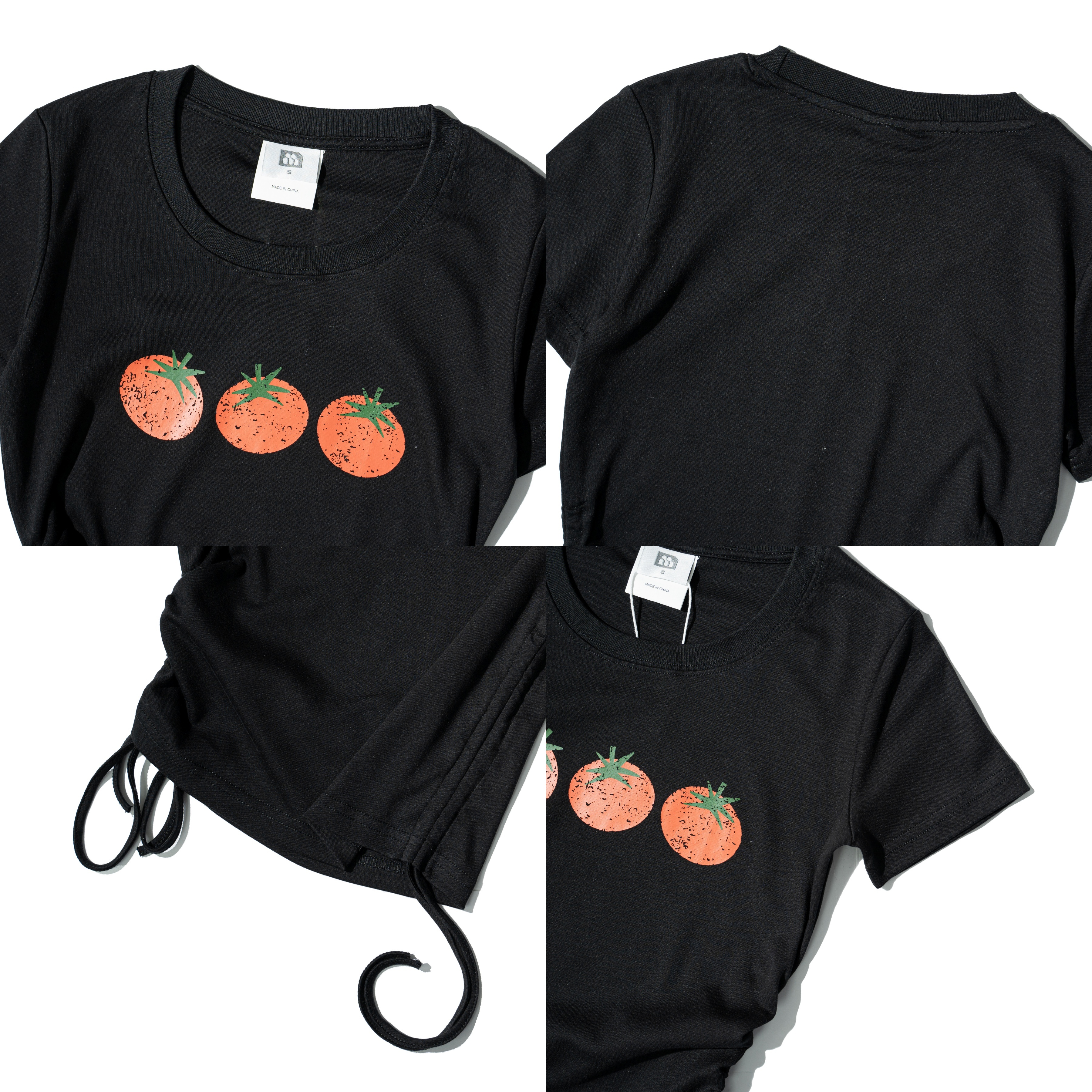 AGILITY MIAO Drawstring Image Tee 側抽繩 短板 番茄短袖Tee [M-TS2]