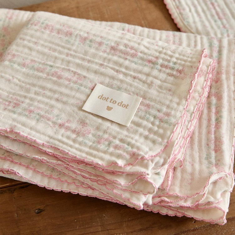 26S/S DTD Flora碎花溫馨系列-棉紗輕薄蓋毯