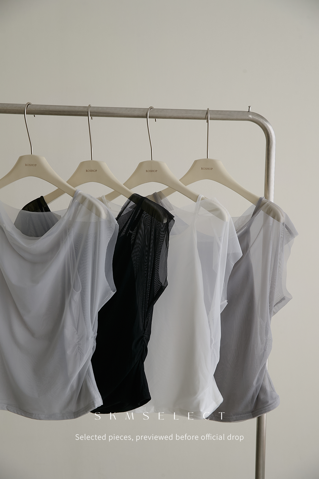 R.美出新高度!雙層霧紗上衣-4色