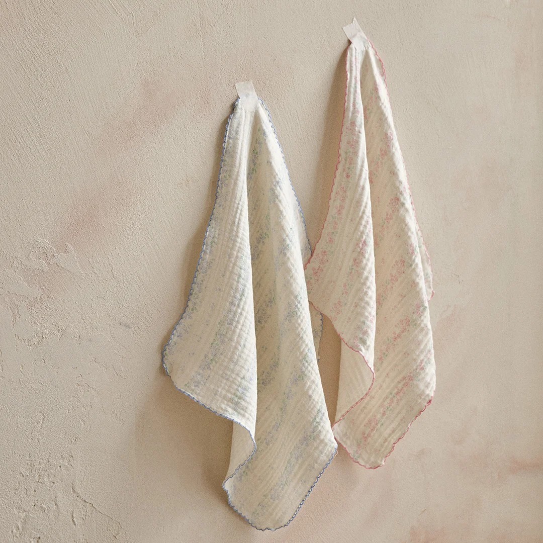 26S/S DTD Flora碎花溫馨系列-棉紗手絹