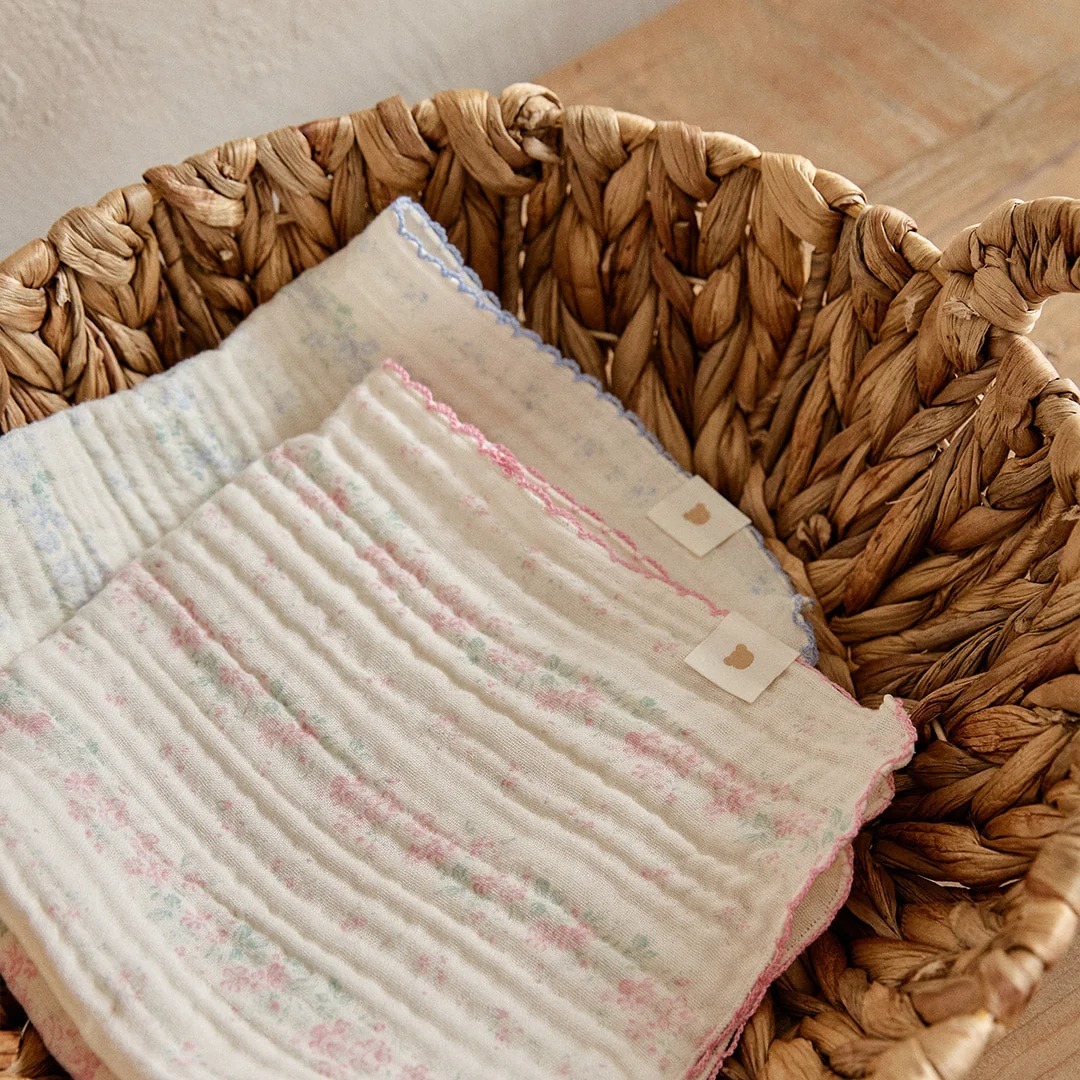 26S/S DTD Flora碎花溫馨系列-棉紗手絹