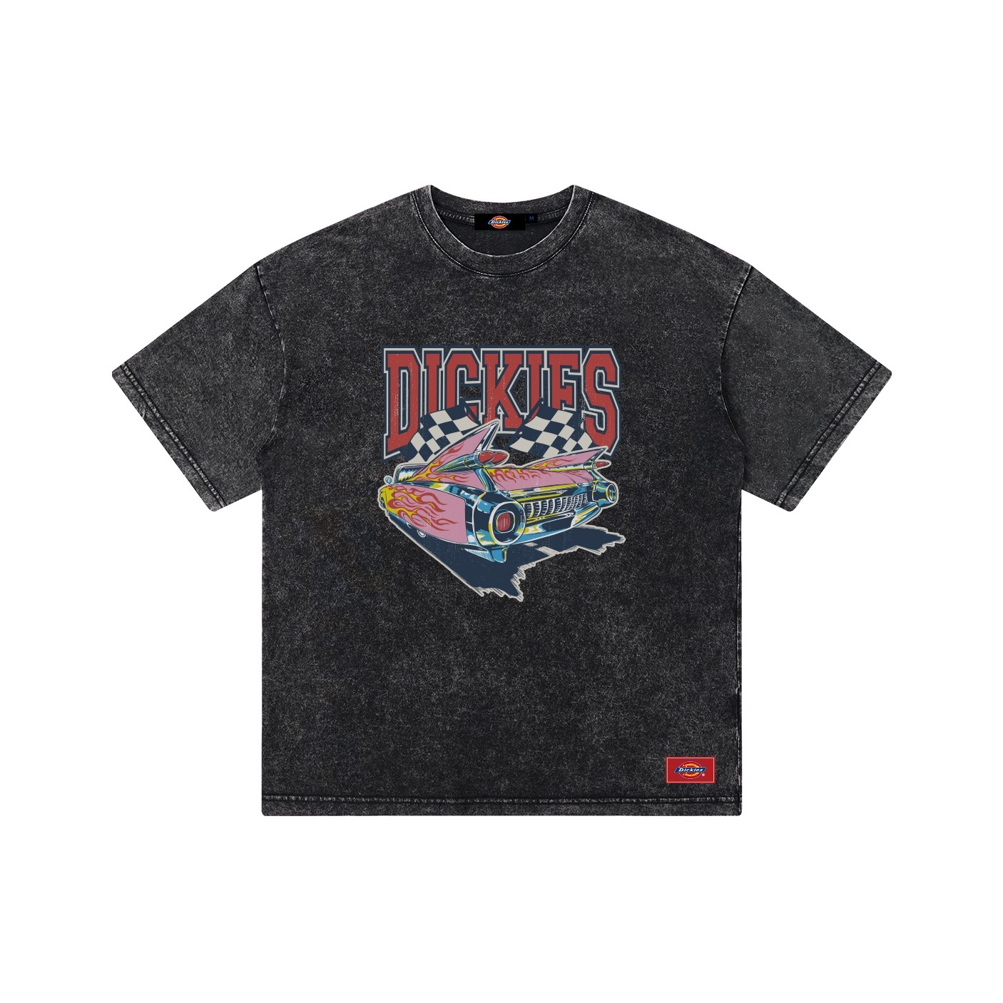 預購 Dickies 水洗仿舊 印花賽車LOGO 塗鴉 短Tee