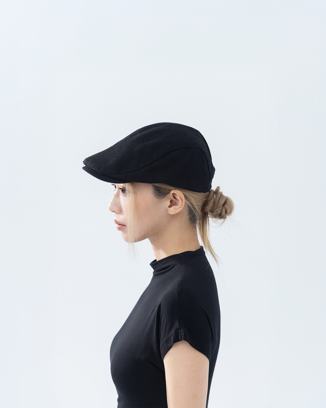 Plain cotton thief hat with quilted design, available in two colors.【07021000】in stock+pre-order