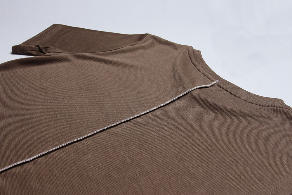 Women's Crew Neck Short-Sleeve Top Brown