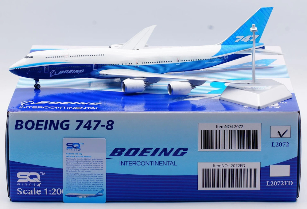 SQ Wings   1/200 波音747-8 House Dreamliner波音原廠塗裝