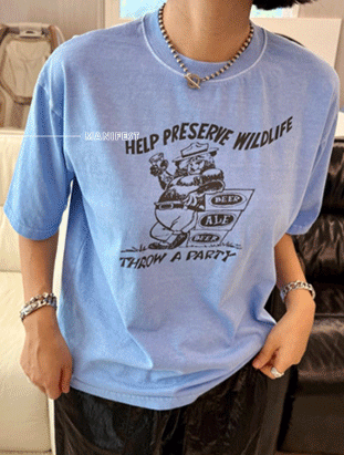 ᴴᴼᵀ ▸▸店長推薦◃◃ 春夏新款/水洗塗鴉上衣 MANIFEST正韓🇰🇷