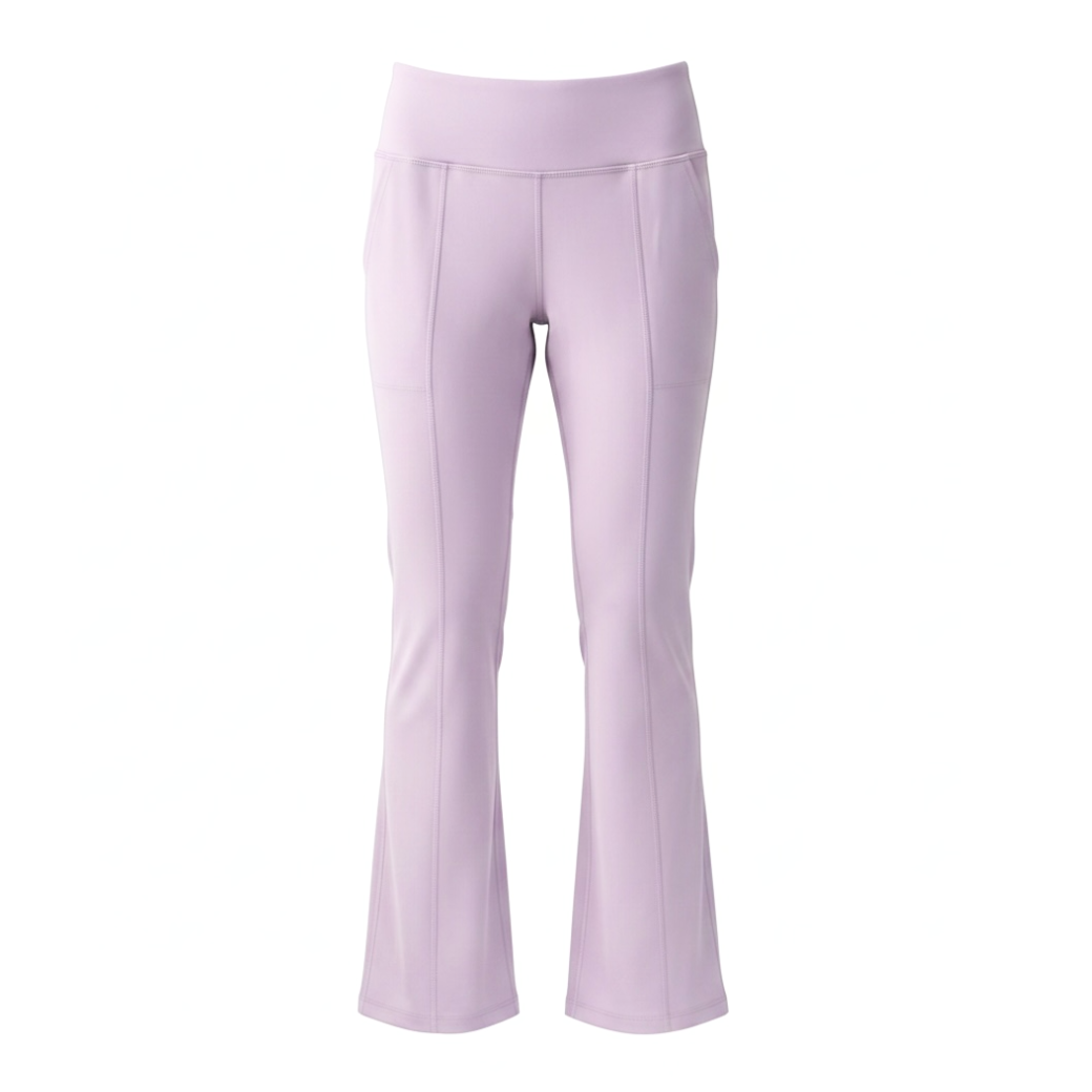 A&T石墨烯美腿瑜珈喇叭褲-玫瑰紫