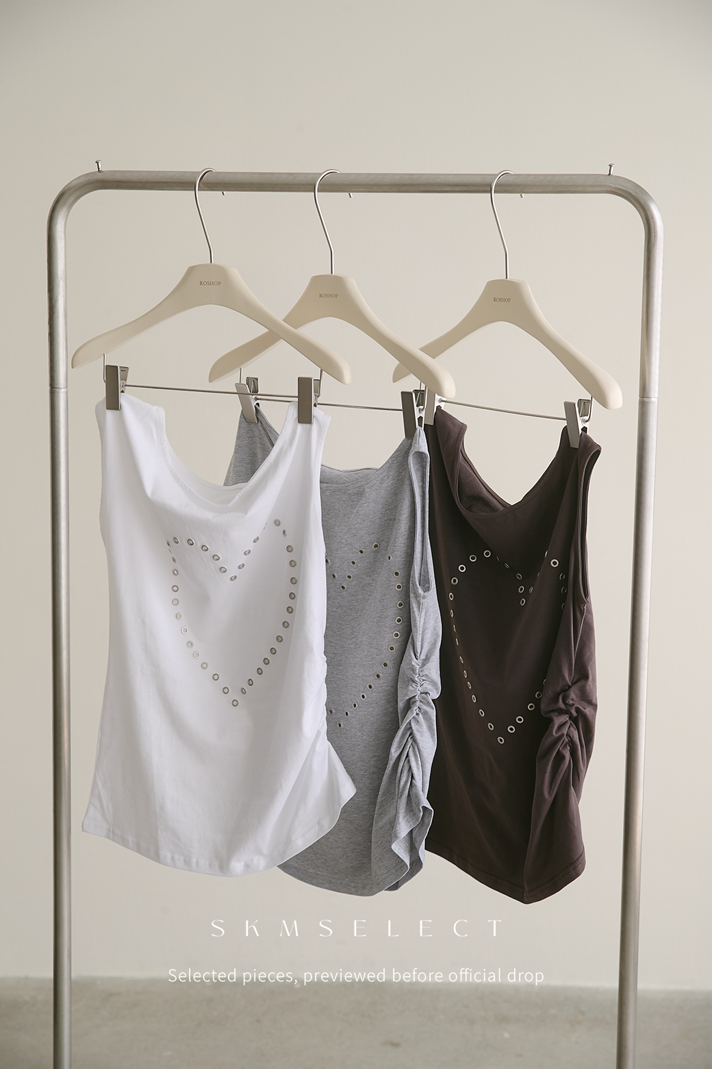 R.金屬愛心上衣-3色