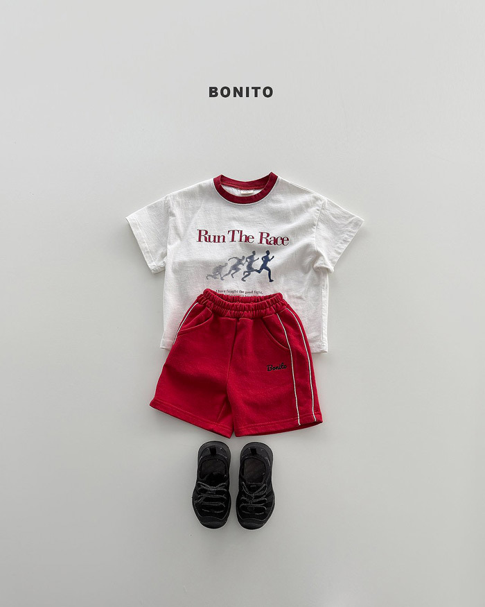正韓夏Bonito 嫩嬰/小童兩色跑跑人上衣