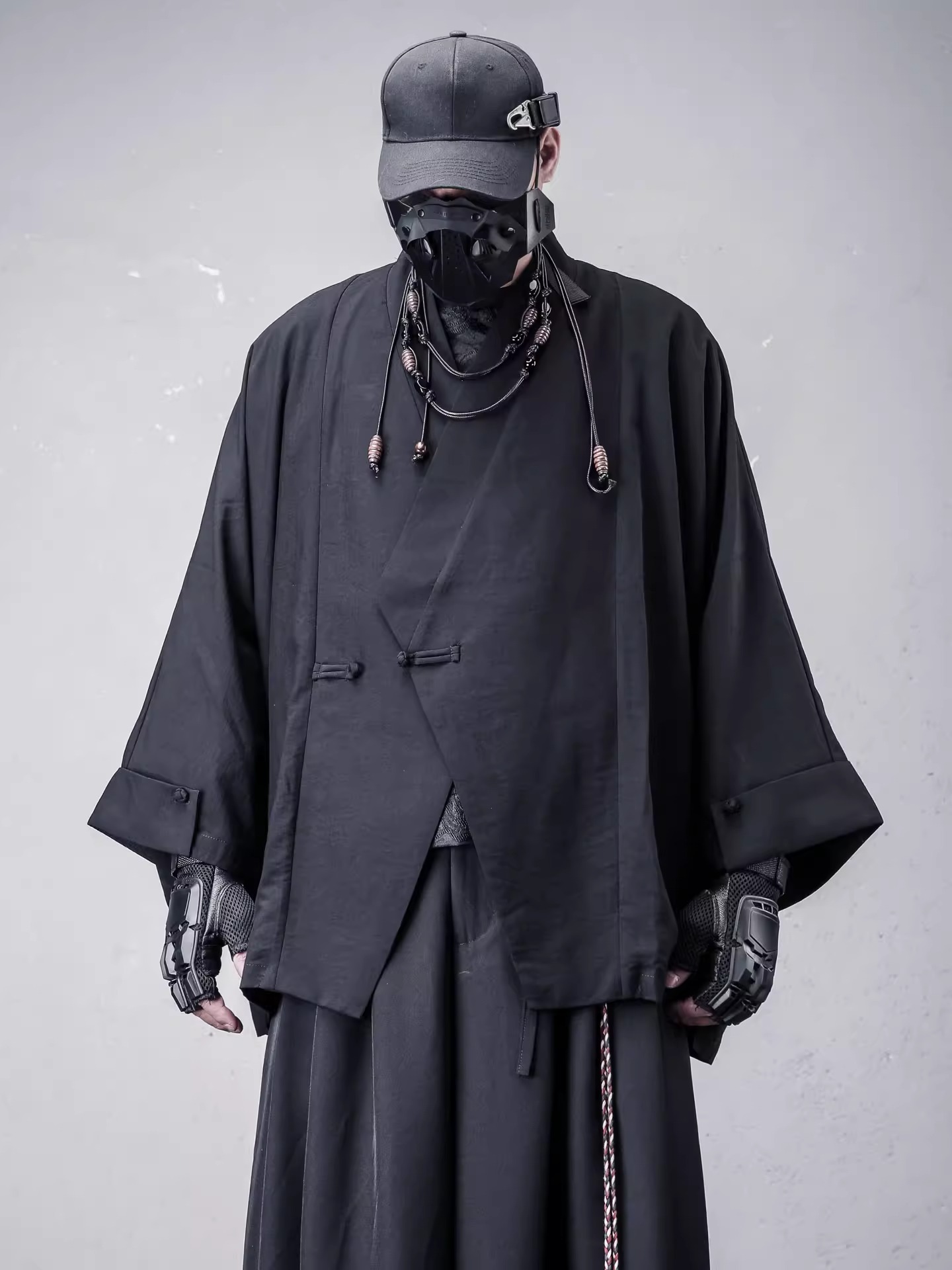 𝙏𝙀𝘾𝙃𝙒𝙀𝘼𝙍 暗黑中式盤扣解構夾克外套