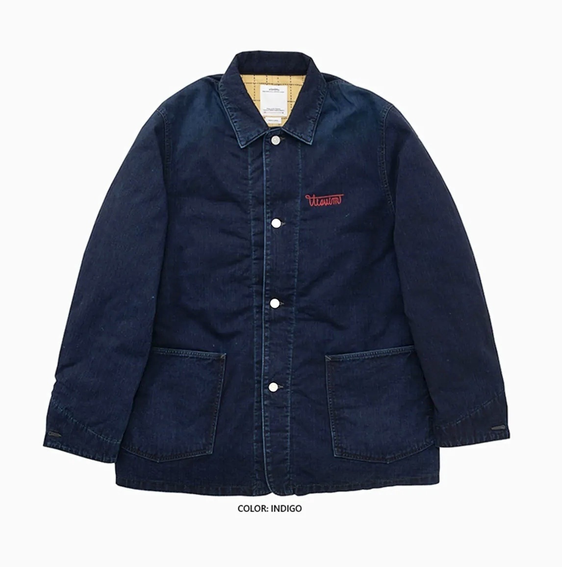 RE-STOCK: VISVIM 2026 S/S OSIRIS DOWN COVERALL DMGD JKT - INDIGO PRE ORDER ITEM (預訂中)