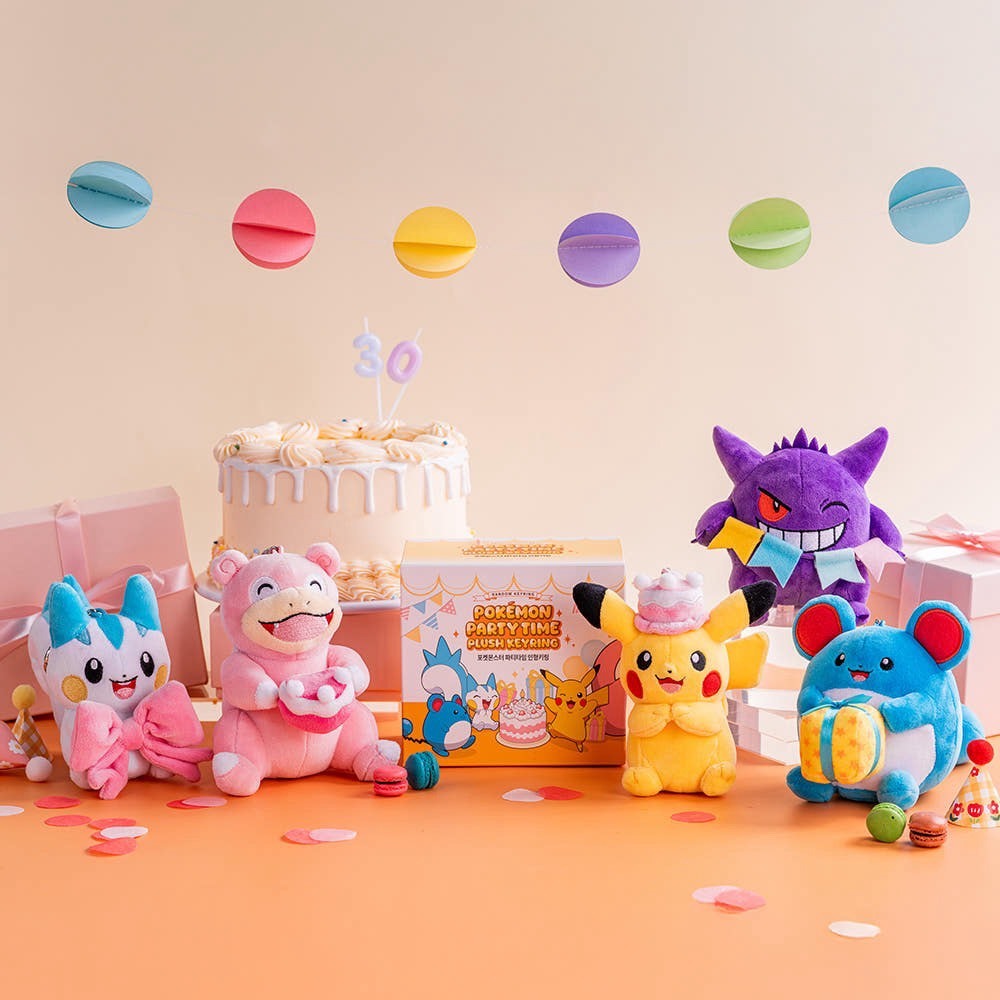 【OWN】寶可夢 神奇寶貝 韓國限定 新品 代購 30週年 生日 玩偶 隨機 五款 pokemon