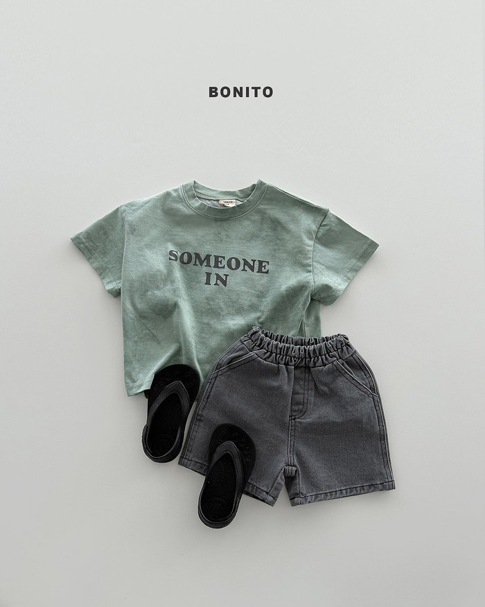正韓夏Bonito 嫩嬰/小童三色仿舊感字母上衣