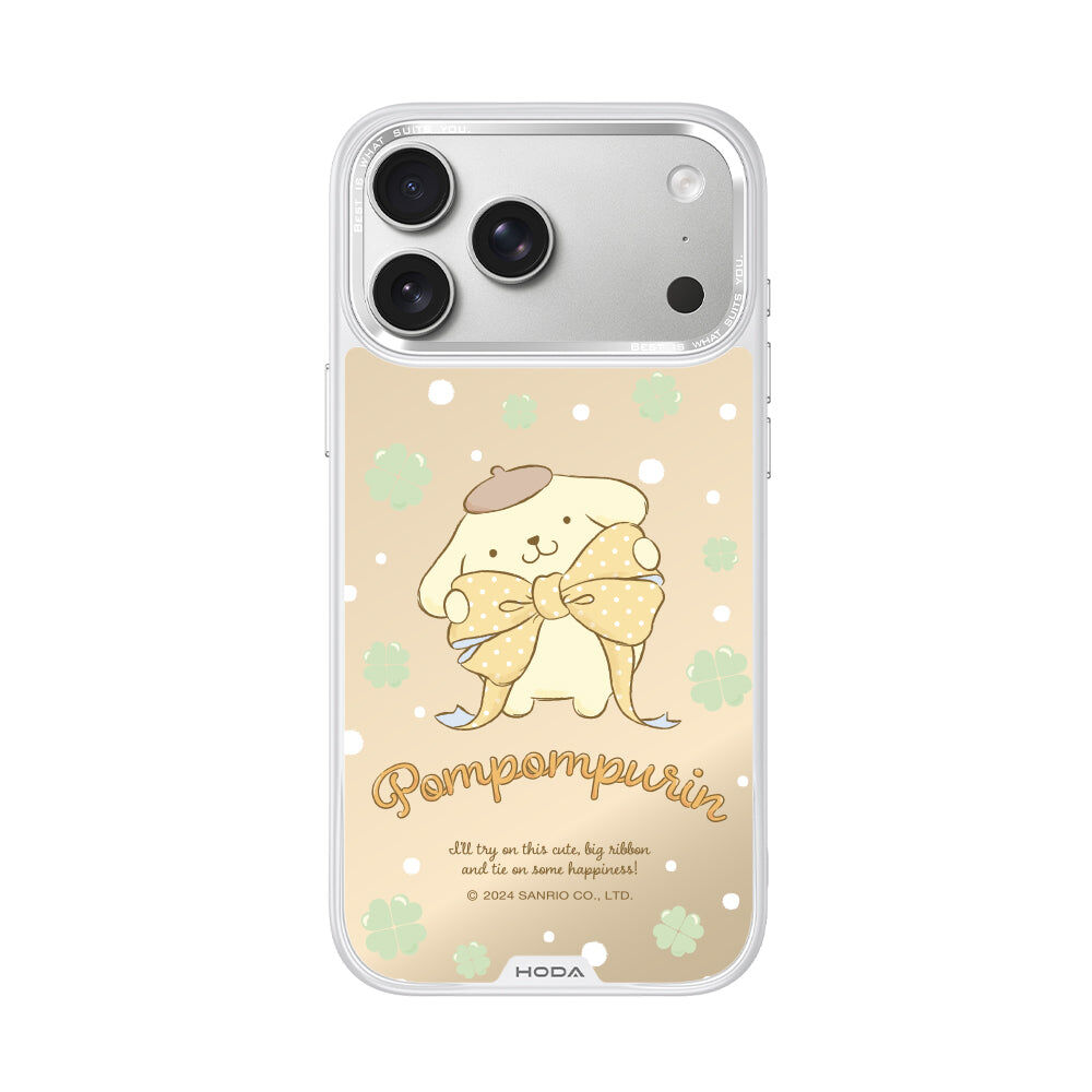 iPhone 17 / Air / 16 / 15 Pudding Dog Ribbon