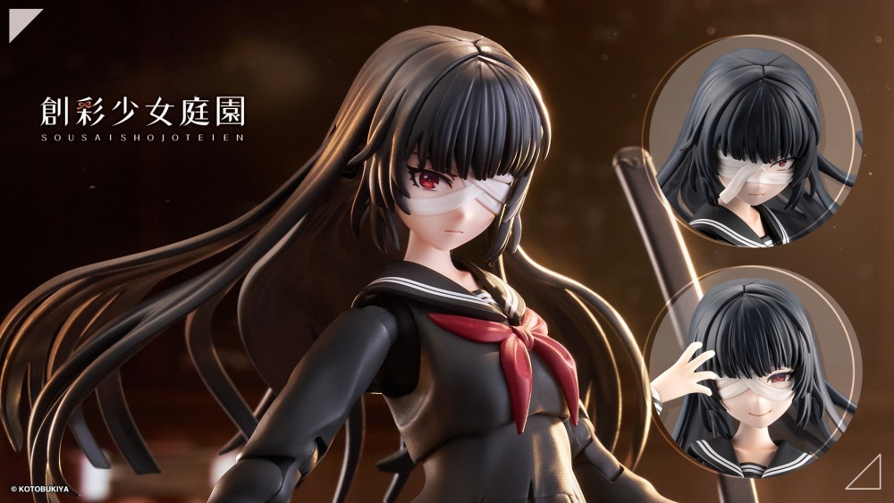 26年9月 1/10 創彩少女庭園 藥師寺久遠 篝火真里亞 戰損ver 組裝模型