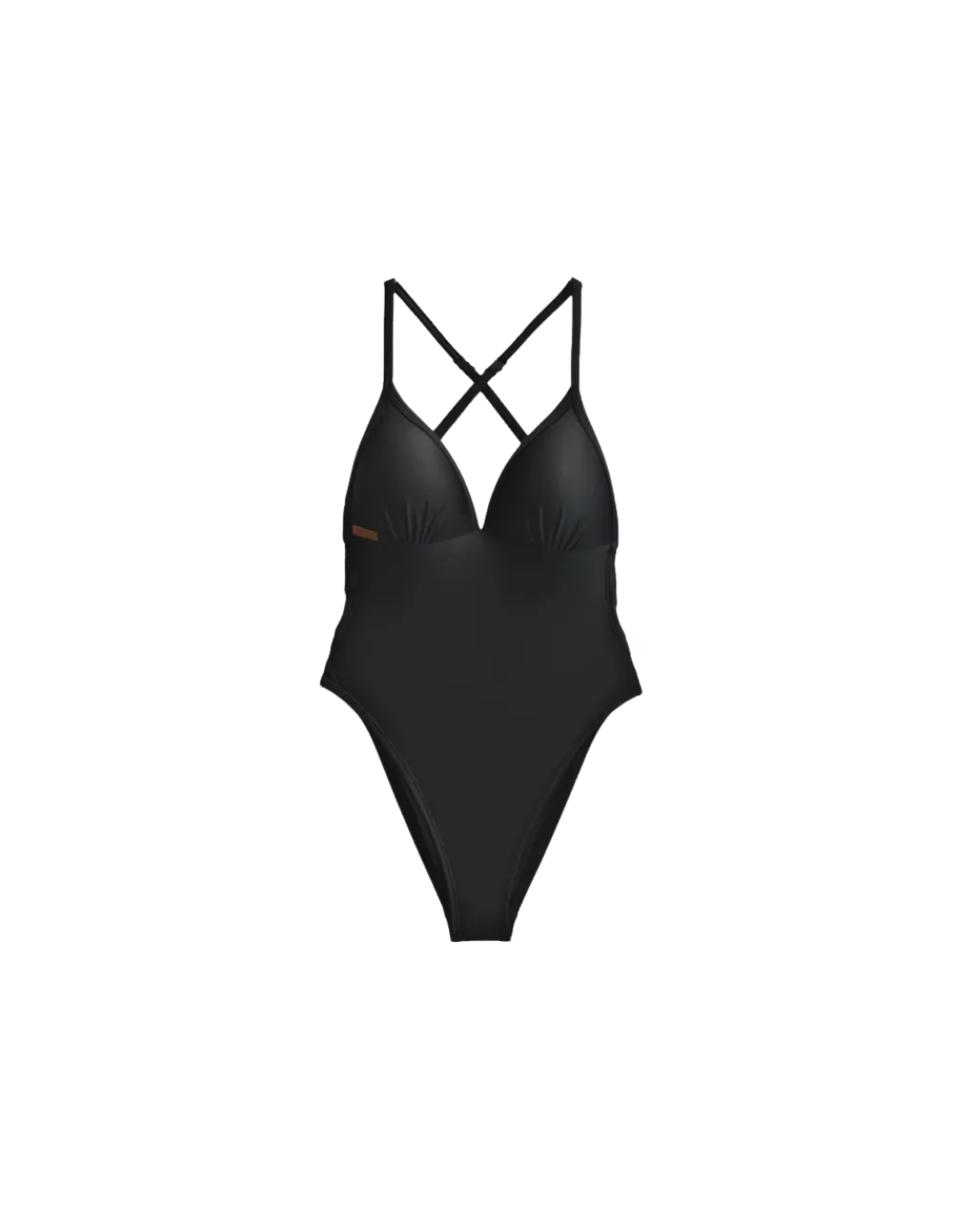 ▲Muiiswim UPVOU 三角美胸海鷗拋臀連身泳裝 魅惑素黑