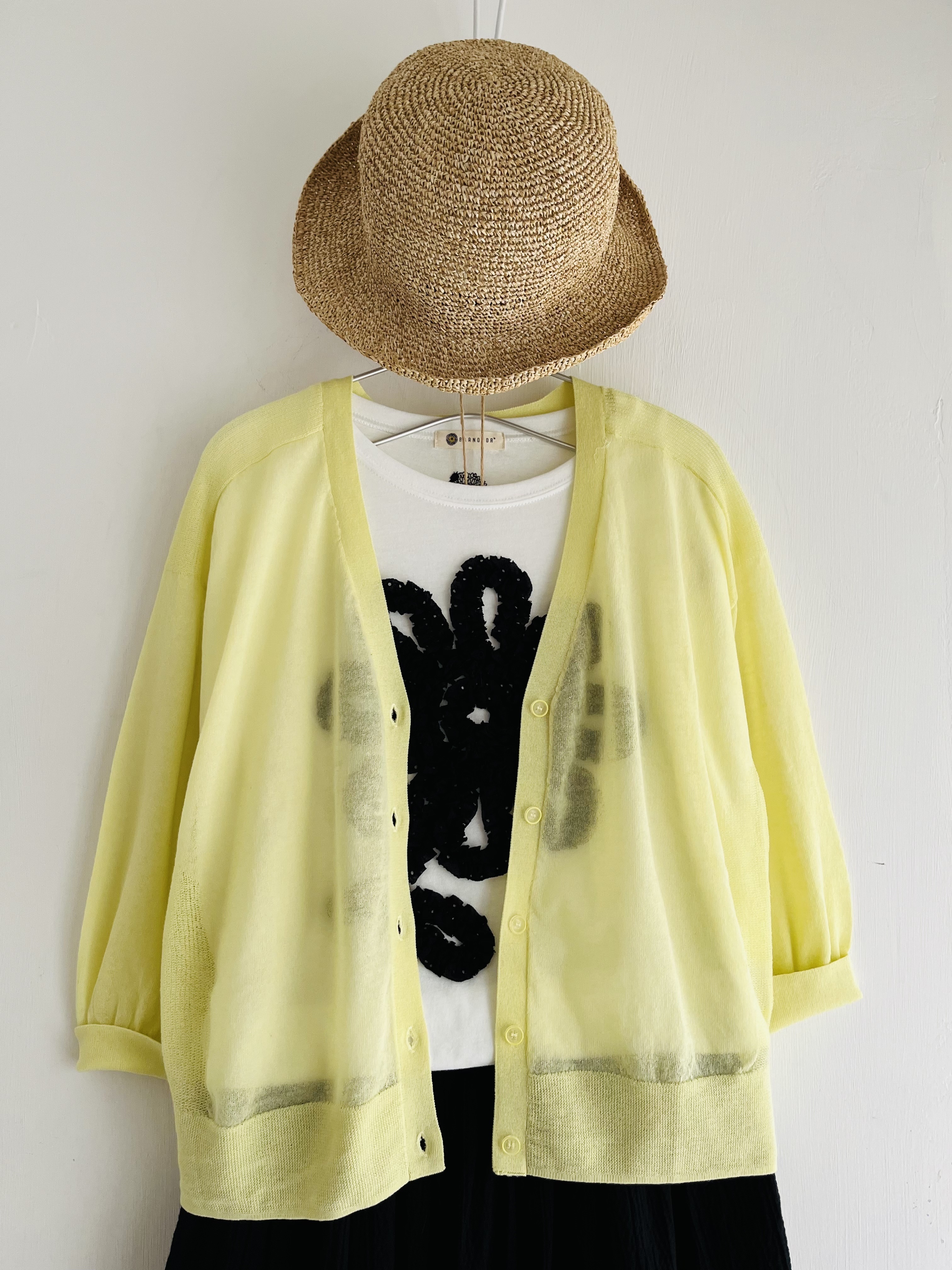 Keitt黃色針織外套