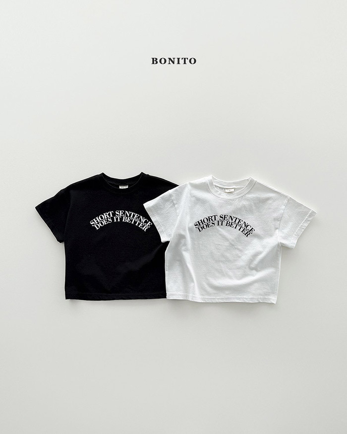 正韓夏Bonito 嫩嬰/小童兩色短句子上衣