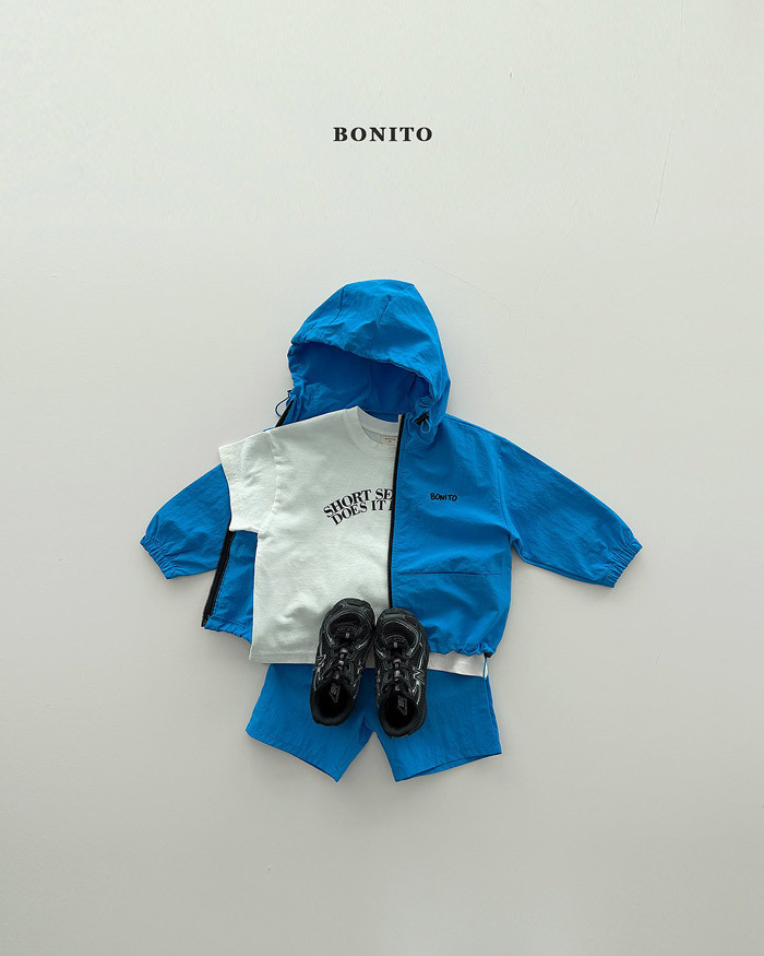 正韓夏Bonito 嫩嬰/小童兩色短句子上衣