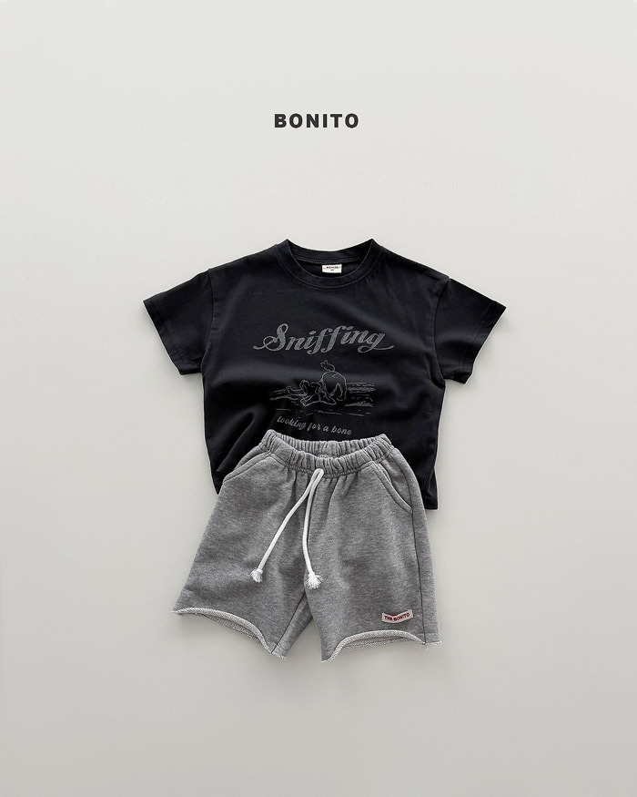 正韓夏Bonito 嫩嬰/小童兩色伸懶腰狗狗上衣