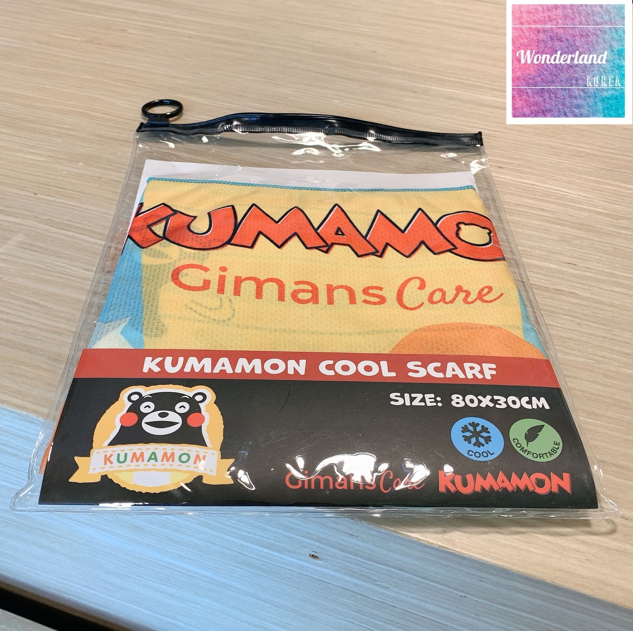 L62 W042318運動戶外圍巾（熊本熊）