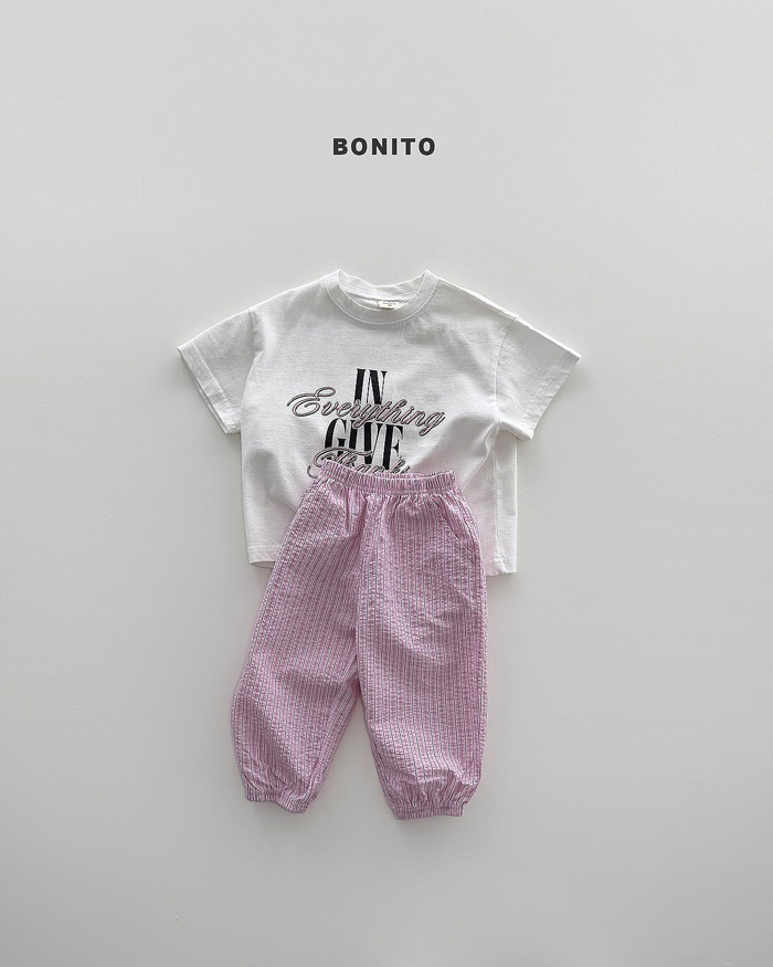 正韓夏Bonito 嫩嬰/小童兩色IN GIVE上衣