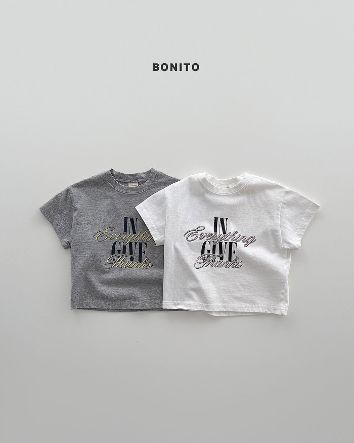 正韓夏Bonito 嫩嬰/小童兩色IN GIVE上衣
