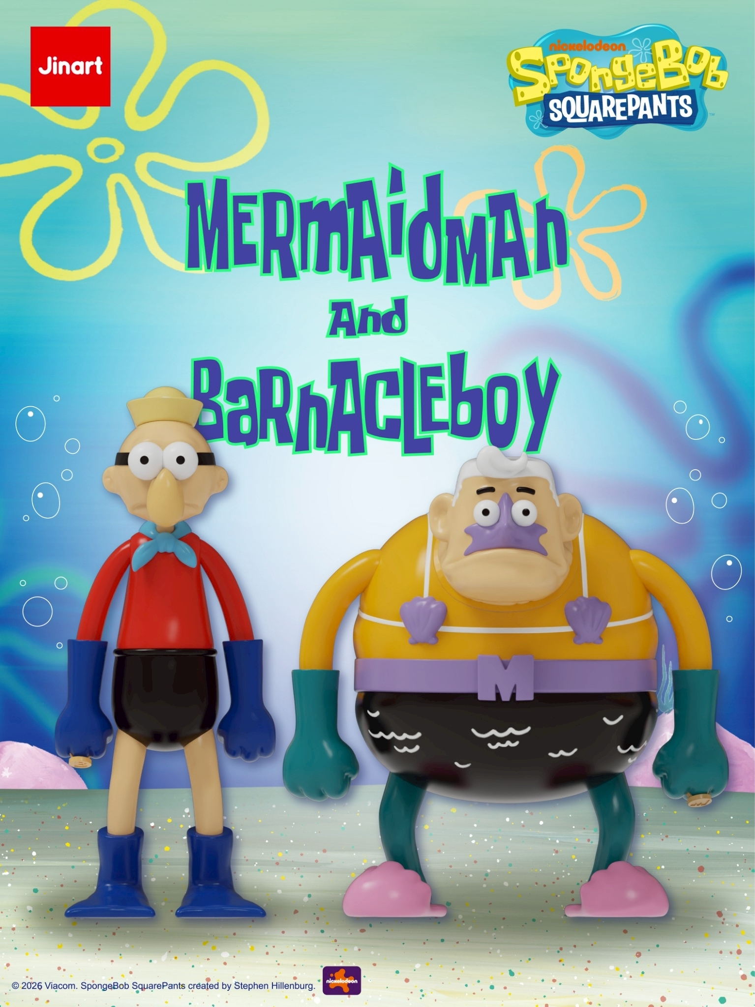 【預計 2026年8月上市】JINART | 海綿寶寶 - 海超人與大洋遊俠公仔組 (1組2入)