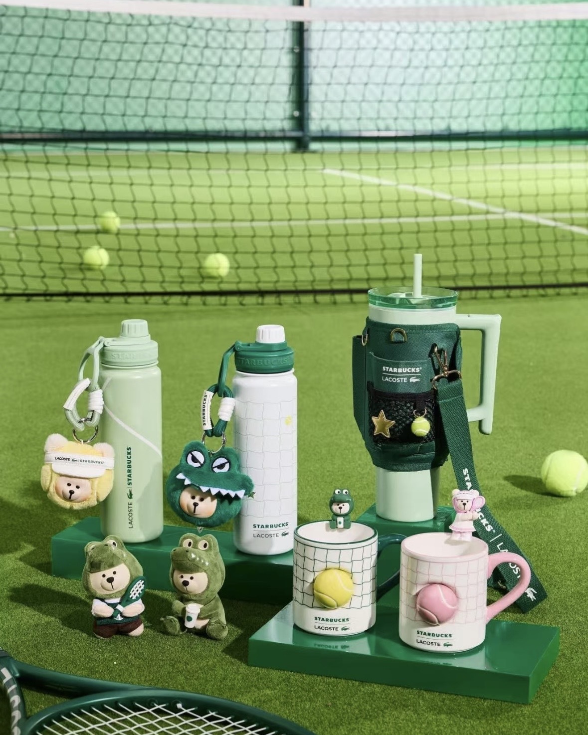 『代購商品』STARBUCKS 星巴克 X LACOSTE 聯名款 網球系列 限量 隨行杯 保溫杯