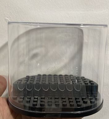 小颗粒乐高积木展示盒 双层 可叠