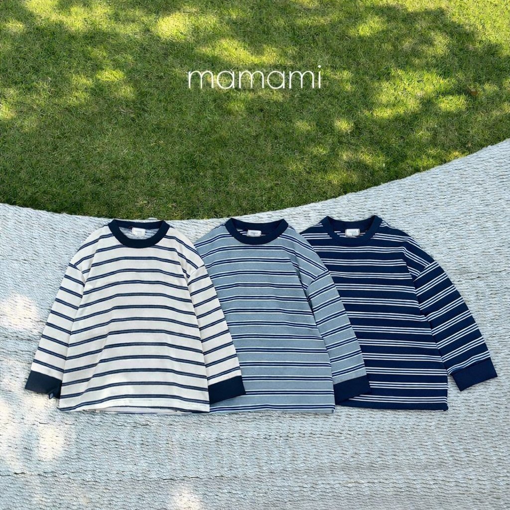 海軍條紋防曬長袖T