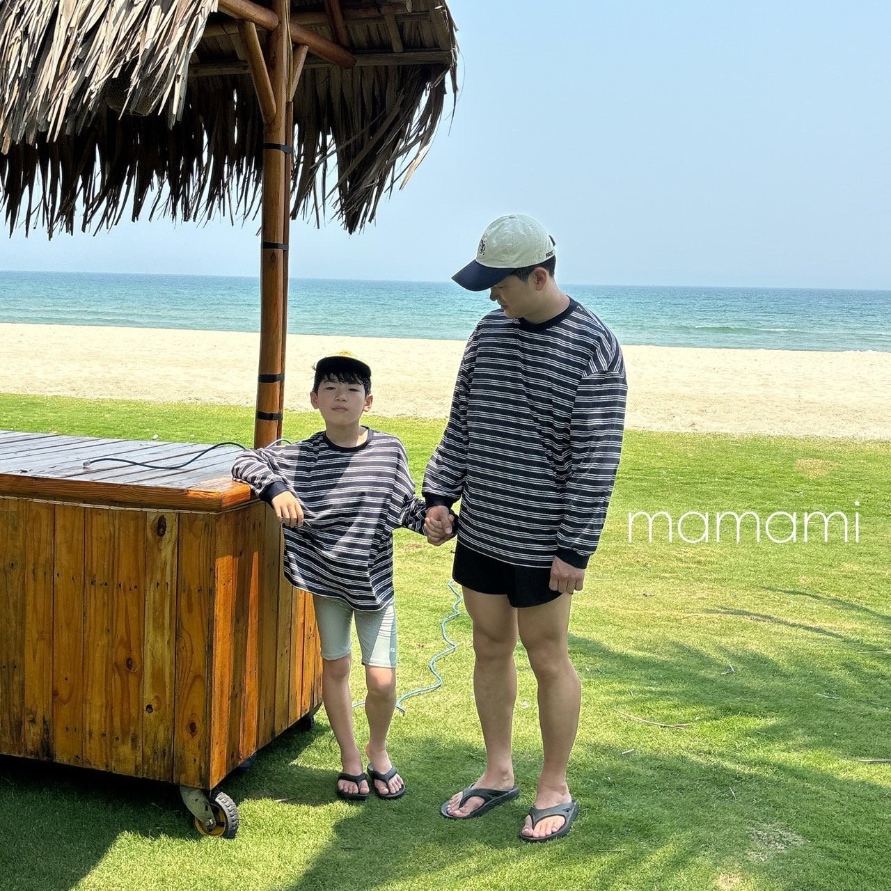 海軍條紋防曬長袖T/成人