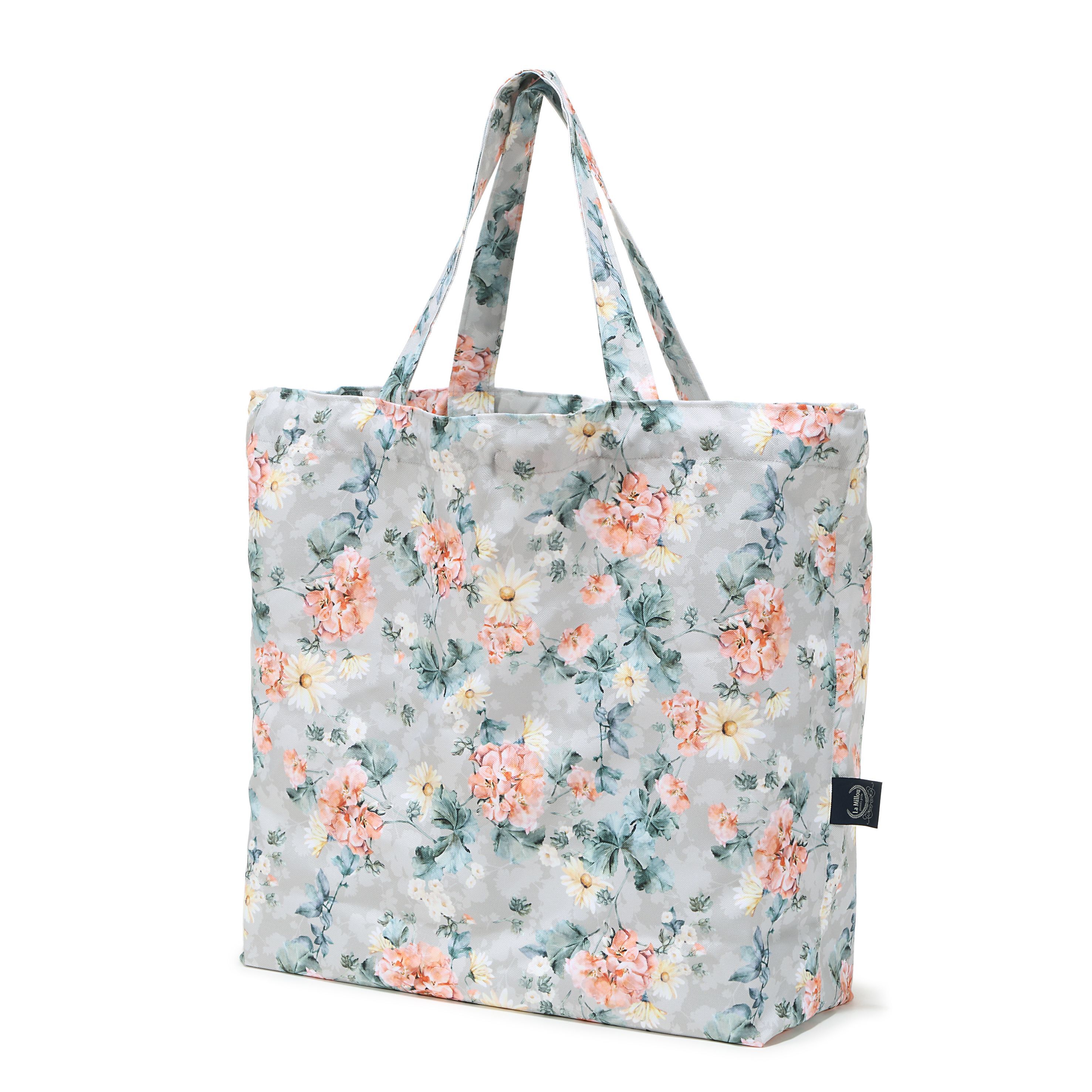 La Millou波蘭 FEERIA 多功能時尚媽媽束口購物袋｜春日小雛菊