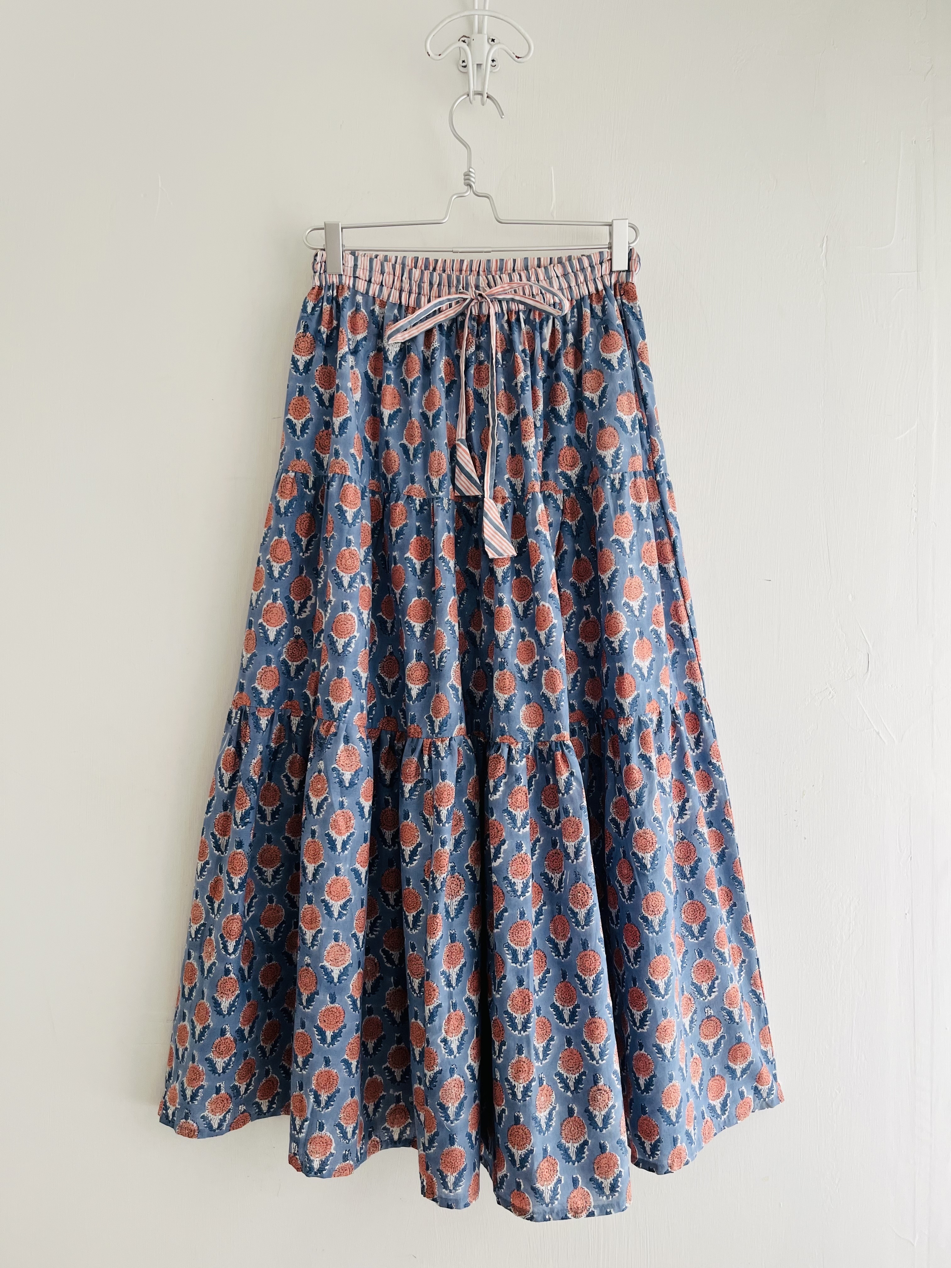 Shanti Shanti紫色花花🌼全橡筋裙