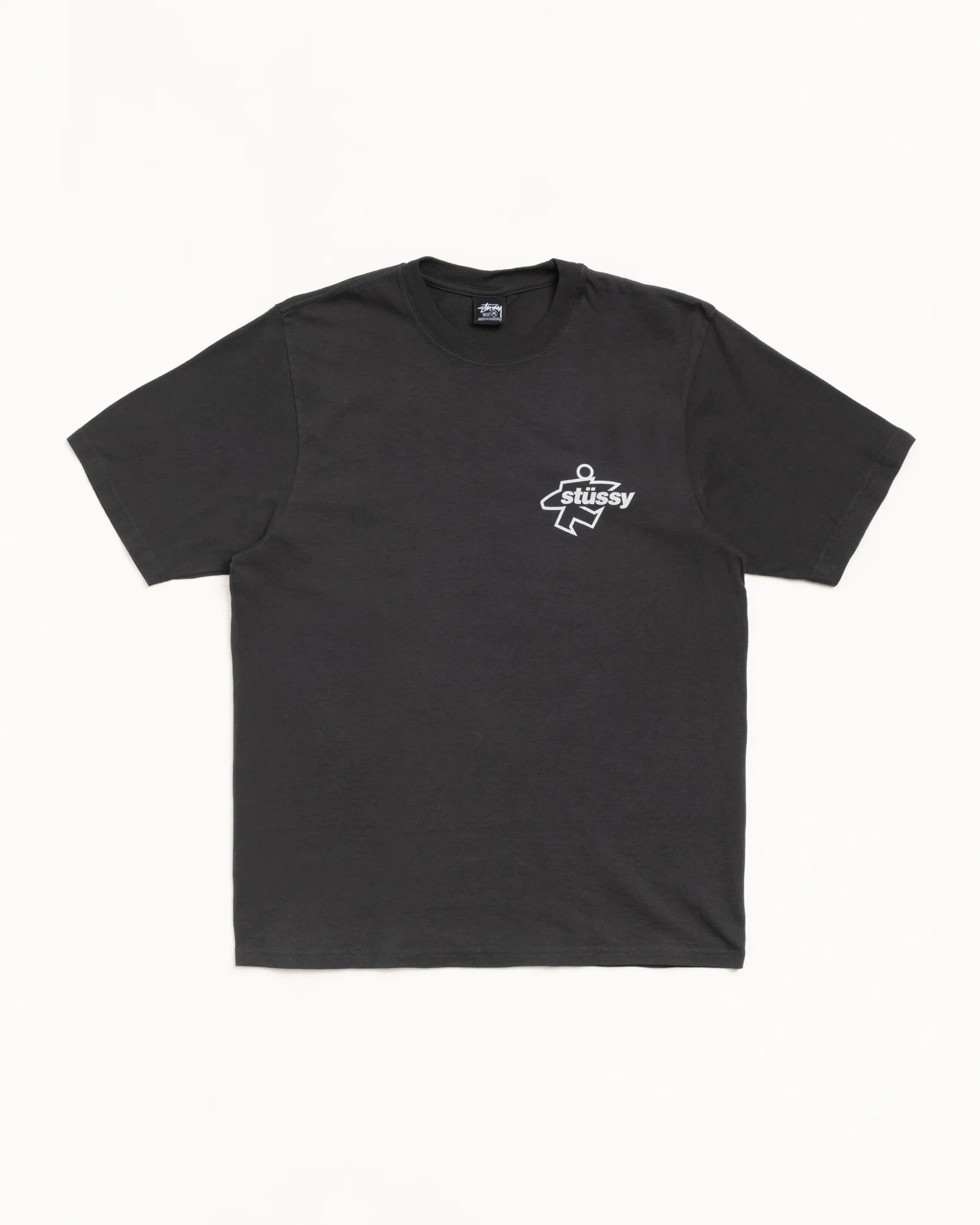Stussy Pigment Dyed Surf Size Tee - BLACK