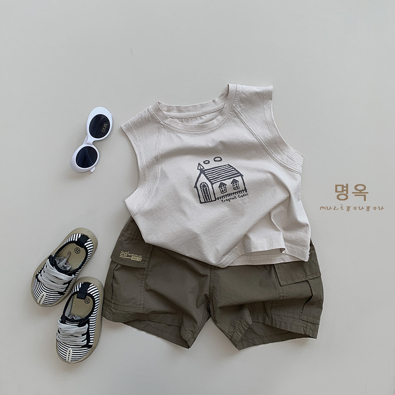【H0706】森系舒服好穿房子背心(80-130)